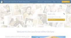 Desktop Screenshot of lifecarecenterofportorchard.com
