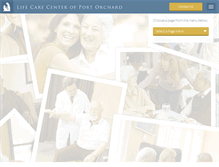 Tablet Screenshot of lifecarecenterofportorchard.com